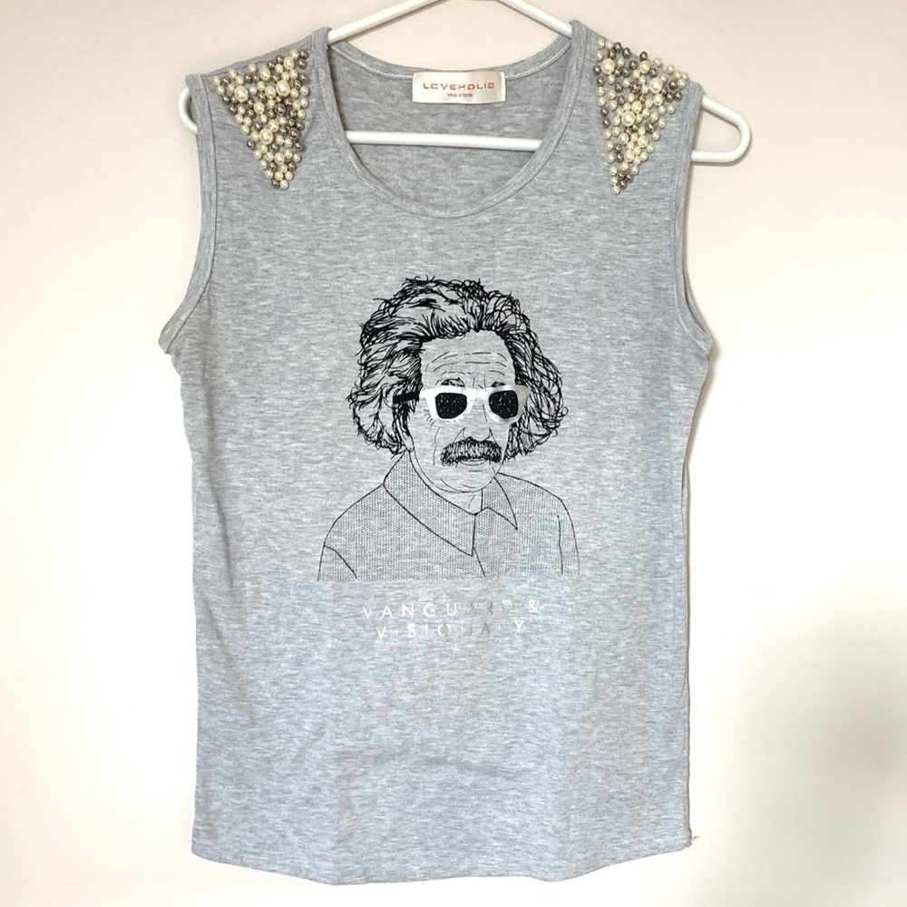The Hipster Einstein Tank Top